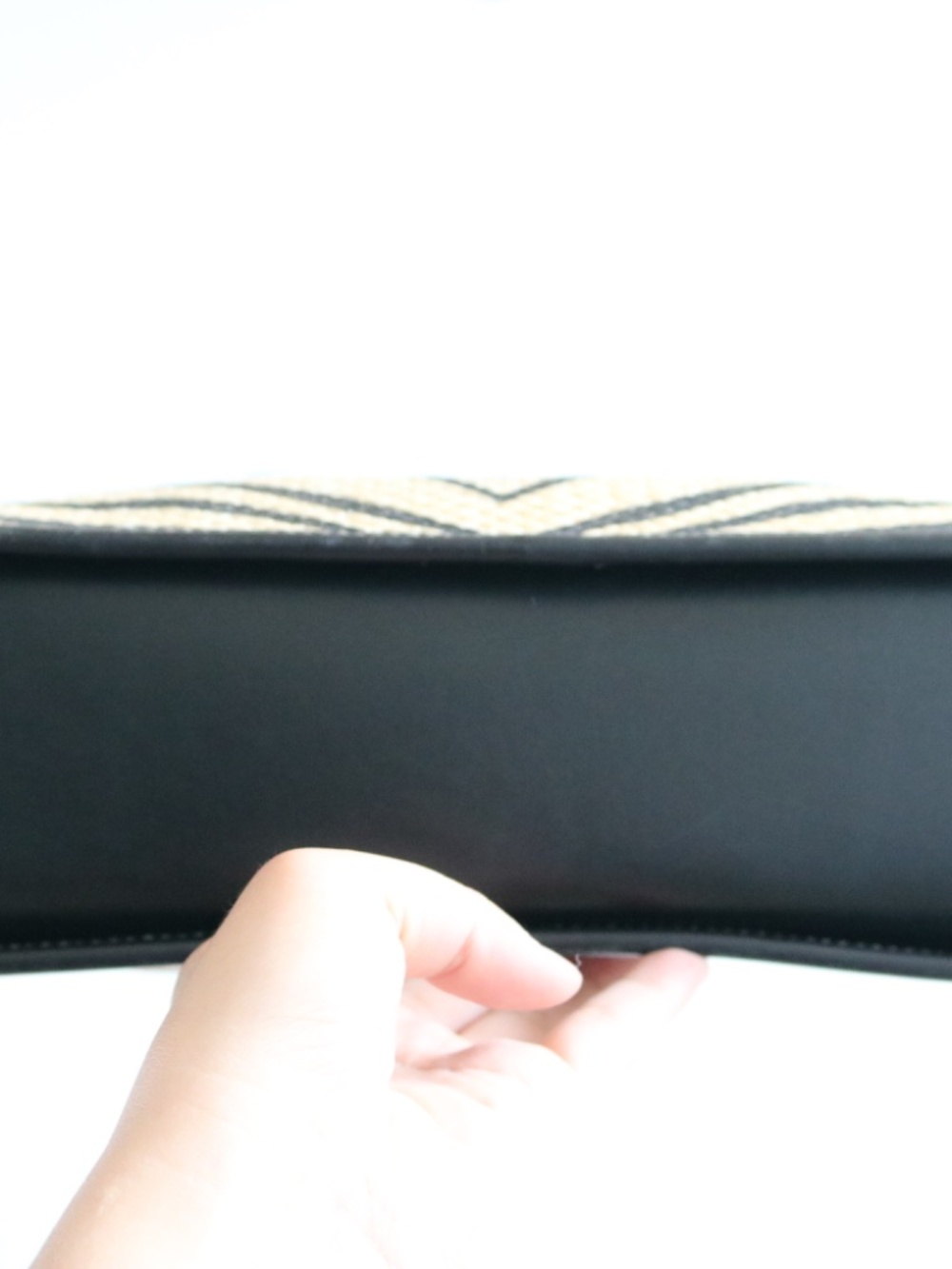 Vintage Coach Zebra Print Straw Tote *flawed* - Picture 4 of 9